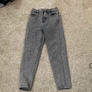 ZARA-00 jean pants. gray/black